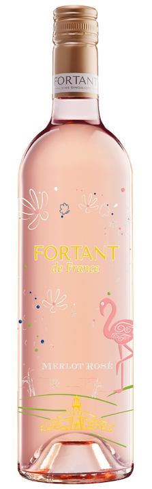2023 Merlot Rosé Serigrafiert Pays d'Oc IGP Fortrant de France 750